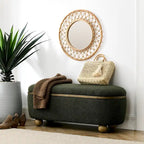 Banc ottoman de rangement, banc ottoman rembourré de bout de lit avec rangement et assise, grand banc de rangement pour couvertures et repose-pieds
