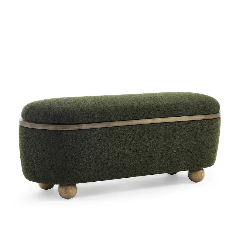 Banc ottoman de rangement, banc ottoman rembourré de bout de lit avec rangement et assise, grand banc de rangement pour couvertures et repose-pieds