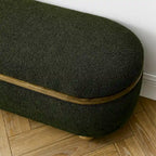 Banc ottoman de rangement, banc ottoman rembourré de bout de lit avec rangement et assise, grand banc de rangement pour couvertures et repose-pieds