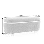 Banc ottoman de rangement, banc ottoman rembourré de bout de lit avec rangement et assise, grand banc de rangement pour couvertures et repose-pieds