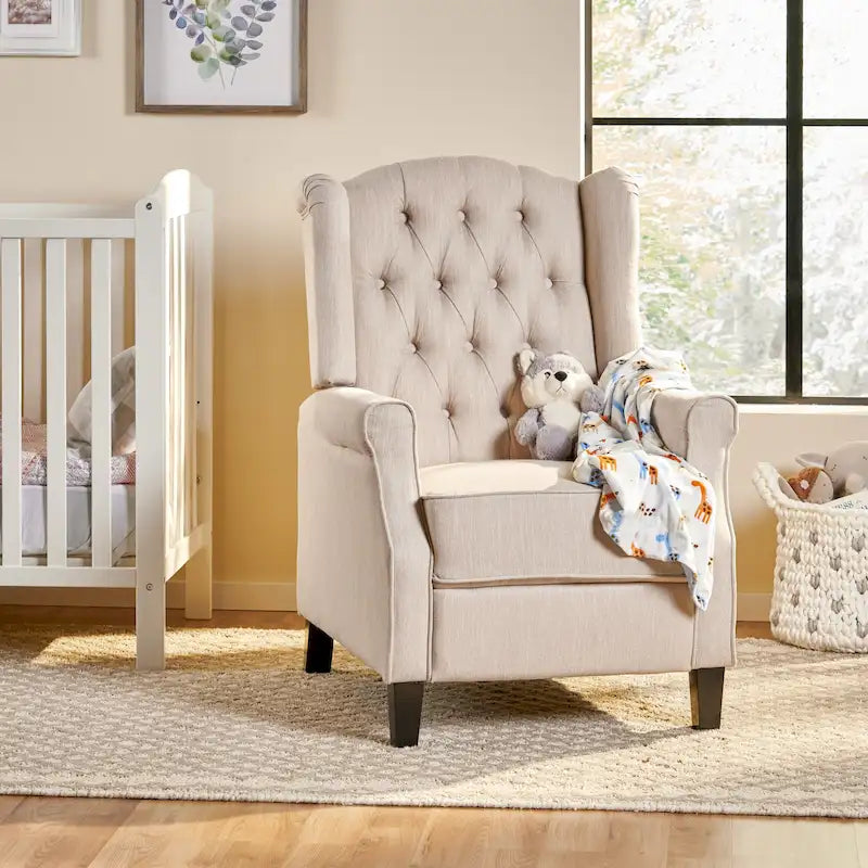 Fauteuil inclinable à dossier inclinable avec oreilles, fauteuil inclinable moderne et confortable