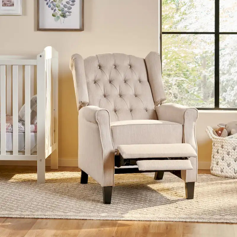 Fauteuil inclinable à dossier inclinable avec oreilles, fauteuil inclinable moderne et confortable