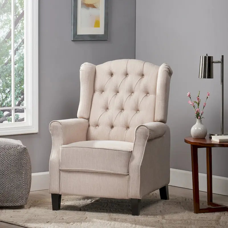 Fauteuil inclinable à dossier inclinable avec oreilles, fauteuil inclinable moderne et confortable