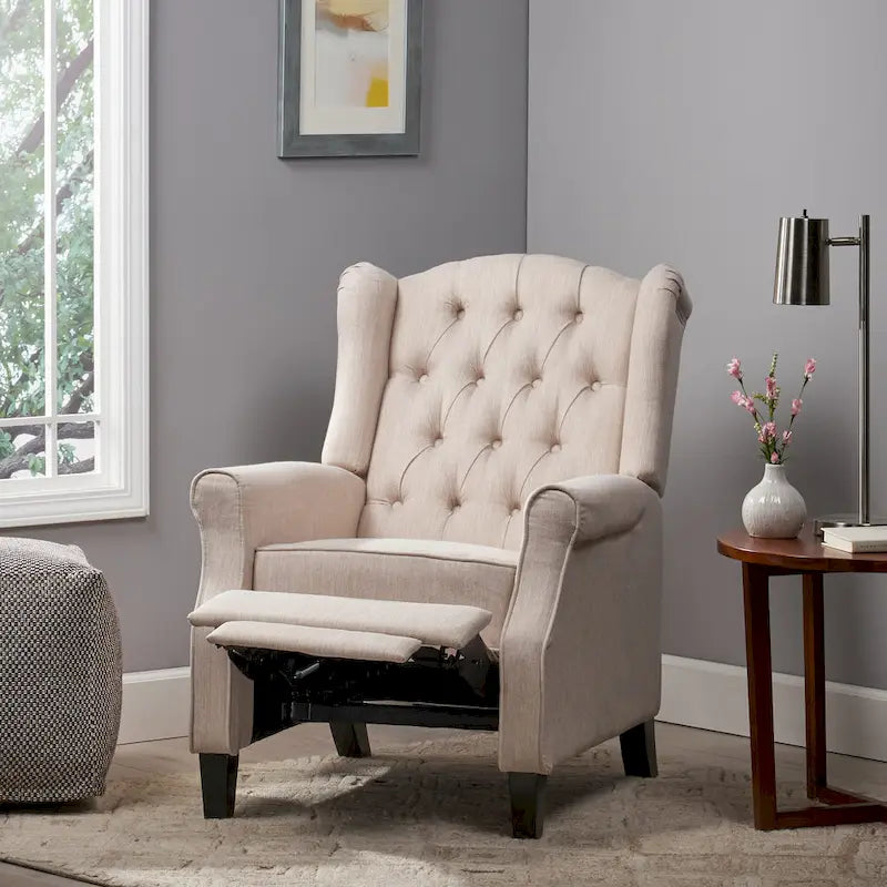 Fauteuil inclinable à dossier inclinable avec oreilles, fauteuil inclinable moderne et confortable