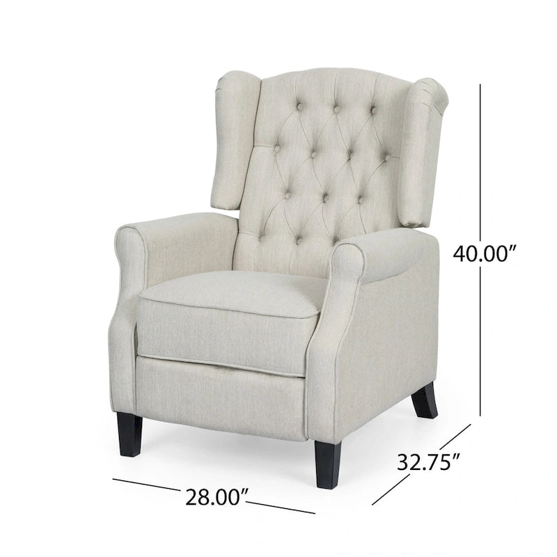 Fauteuil inclinable à dossier inclinable avec oreilles, fauteuil inclinable moderne et confortable