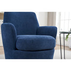 Fauteuil pivotant rembourré de 29,3 pouces avec base en acier inoxydable