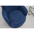 Fauteuil pivotant rembourré de 29,3 pouces avec base en acier inoxydable