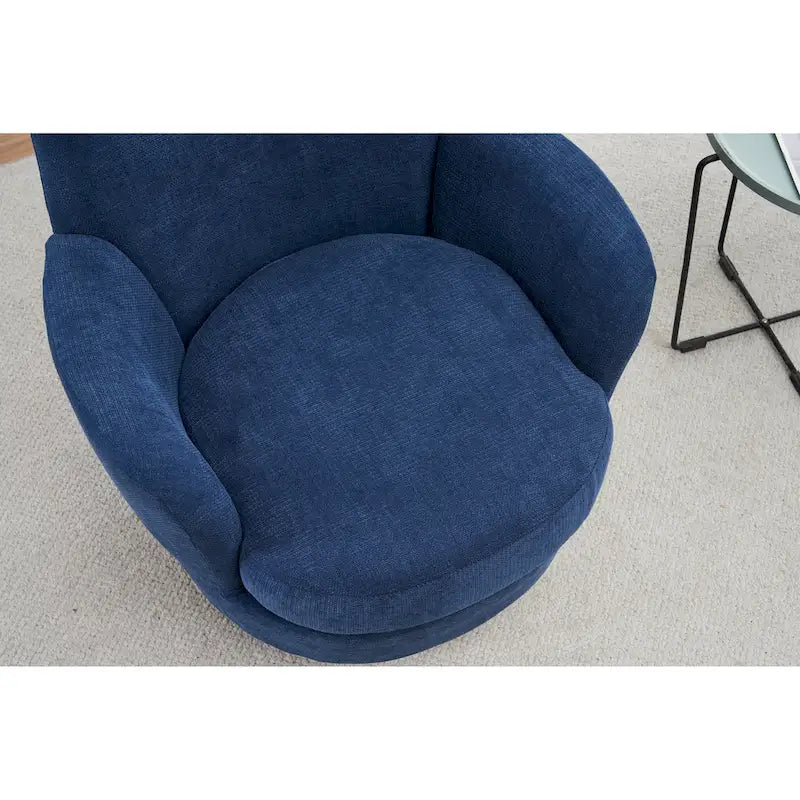Fauteuil pivotant rembourré de 29,3 pouces avec base en acier inoxydable