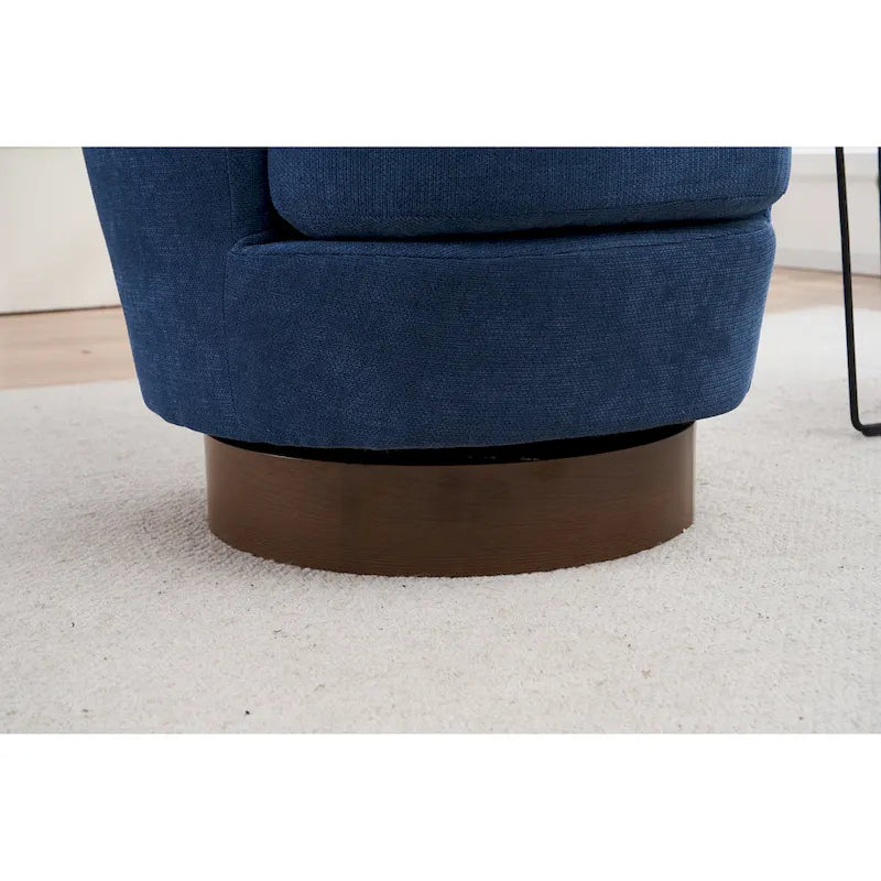 Fauteuil pivotant rembourré de 29,3 pouces avec base en acier inoxydable