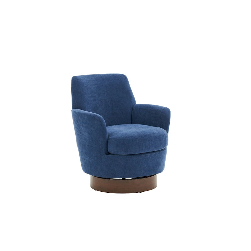 Fauteuil pivotant rembourré de 29,3 pouces avec base en acier inoxydable
