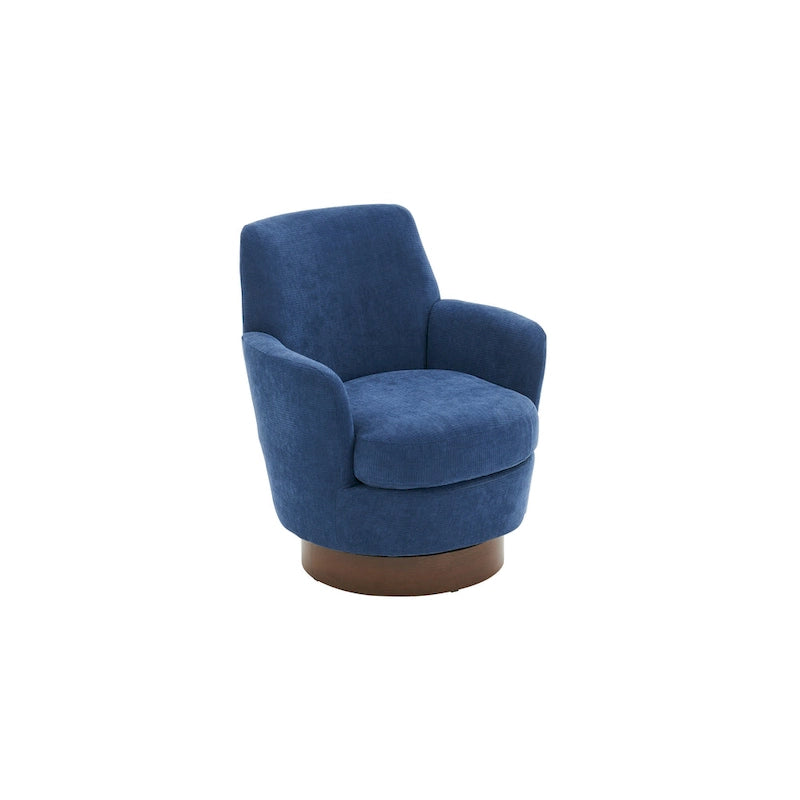 Fauteuil pivotant rembourré de 29,3 pouces avec base en acier inoxydable
