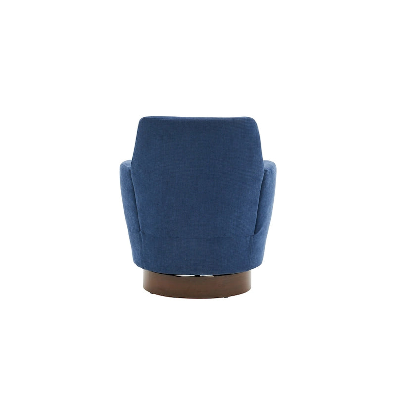 Fauteuil pivotant rembourré de 29,3 pouces avec base en acier inoxydable