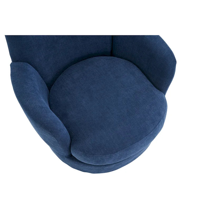 Fauteuil pivotant rembourré de 29,3 pouces avec base en acier inoxydable
