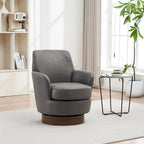 Fauteuil pivotant rembourré de 29,3 pouces avec base en acier inoxydable