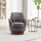 Fauteuil pivotant rembourré de 29,3 pouces avec base en acier inoxydable