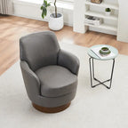 Fauteuil pivotant rembourré de 29,3 pouces avec base en acier inoxydable