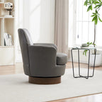 Fauteuil pivotant rembourré de 29,3 pouces avec base en acier inoxydable