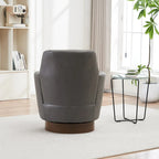 Fauteuil pivotant rembourré de 29,3 pouces avec base en acier inoxydable