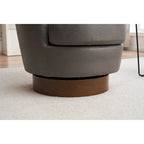 Fauteuil pivotant rembourré de 29,3 pouces avec base en acier inoxydable