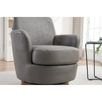 Fauteuil pivotant rembourré de 29,3 pouces avec base en acier inoxydable