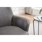 Fauteuil pivotant rembourré de 29,3 pouces avec base en acier inoxydable