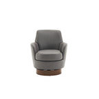 Fauteuil pivotant rembourré de 29,3 pouces avec base en acier inoxydable