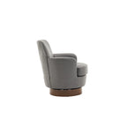 Fauteuil pivotant rembourré de 29,3 pouces avec base en acier inoxydable