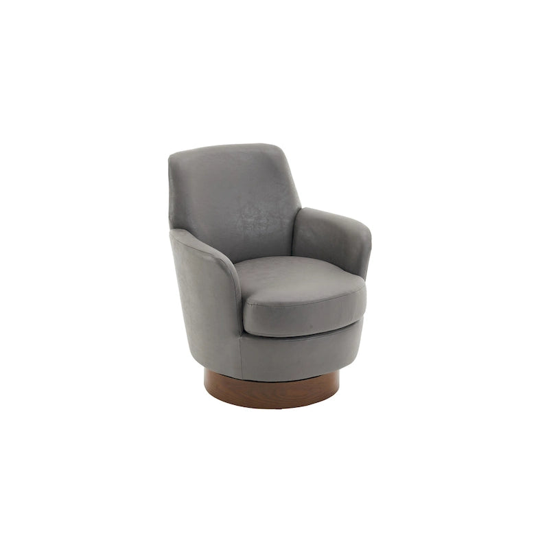 Fauteuil pivotant rembourré de 29,3 pouces avec base en acier inoxydable