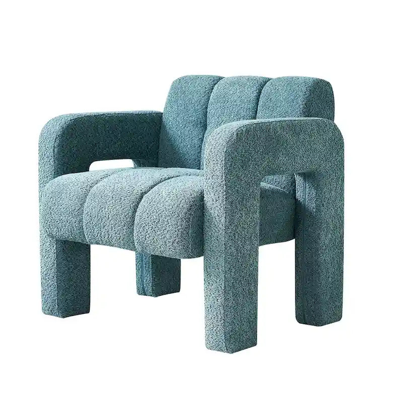 Fauteuil d'appoint moderne vert 31,1 cm avec mousse haute densité