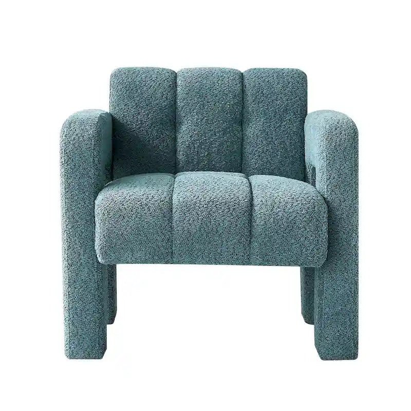 Fauteuil d'appoint moderne vert 31,1 cm avec mousse haute densité