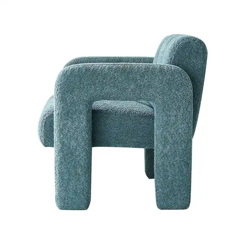 Fauteuil d'appoint moderne vert 31,1 cm avec mousse haute densité