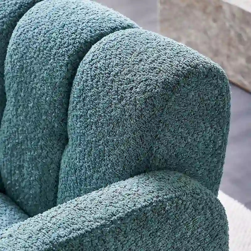 Fauteuil d'appoint moderne vert 31,1 cm avec mousse haute densité