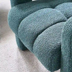 Fauteuil d'appoint moderne vert 31,1 cm avec mousse haute densité