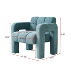 Fauteuil d'appoint moderne vert 31,1 cm avec mousse haute densité