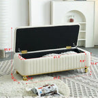 Pouf de rangement 47,24 po