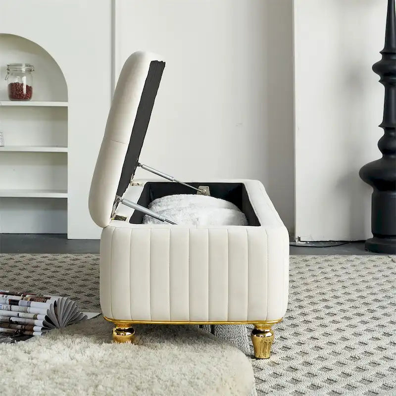 Pouf de rangement 47,24 po