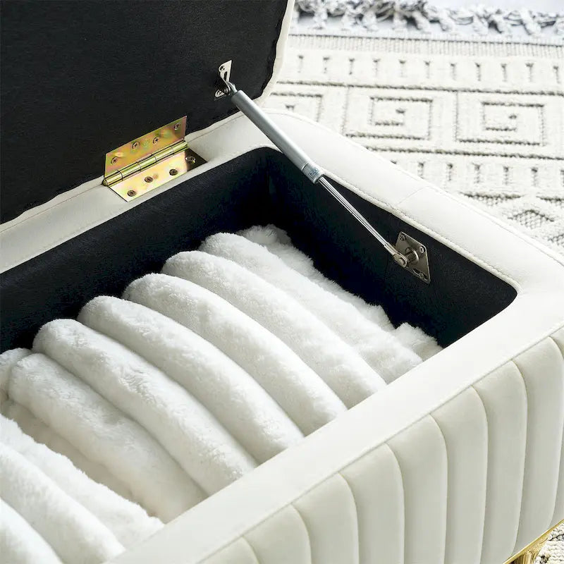 Pouf de rangement 47,24 po