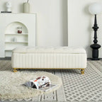 Pouf de rangement 47,24 po