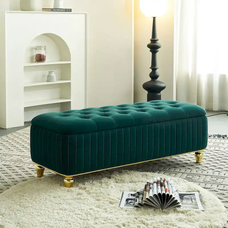 Pouf de rangement 47,24 po