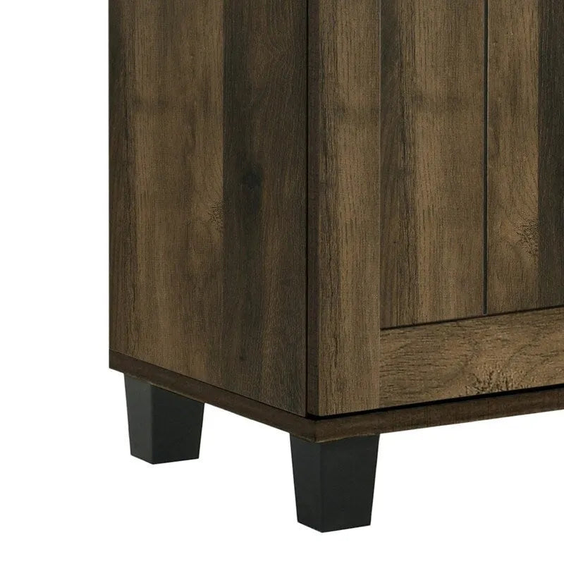 Meuble à chaussures moderne de style 45W à 3 portes, avec 6 étagères réglables