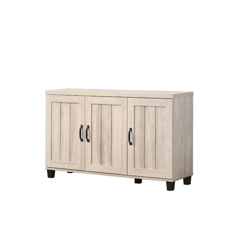 Meuble à chaussures moderne de style 45W à 3 portes, avec 6 étagères réglables