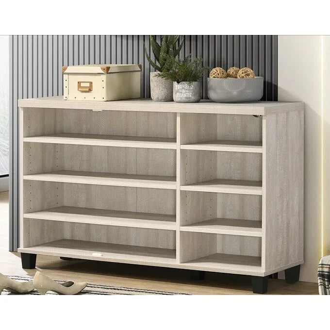 Meuble à chaussures moderne de style 45W à 3 portes, avec 6 étagères réglables