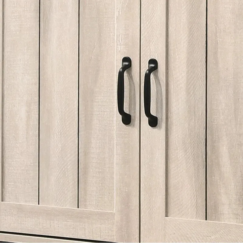Meuble à chaussures moderne de style 45W à 3 portes, avec 6 étagères réglables