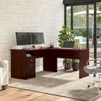 Bureau en L Cabot 60W avec étagère et tiroirs par Bush Furniture