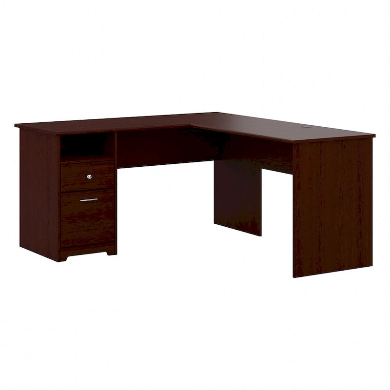 Bureau en L Cabot 60W avec étagère et tiroirs par Bush Furniture