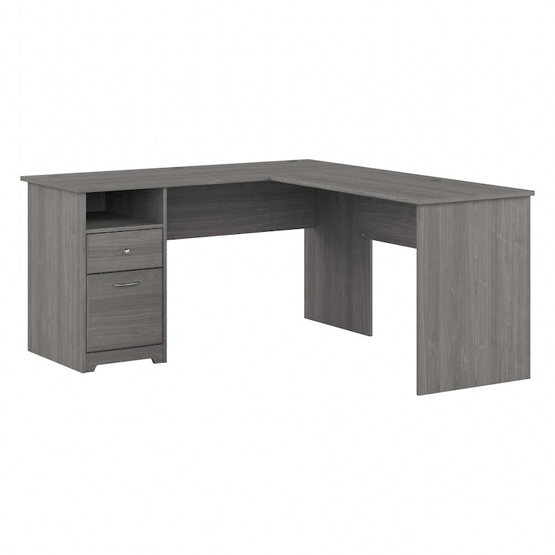 Bureau en L Cabot 60W avec étagère et tiroirs par Bush Furniture