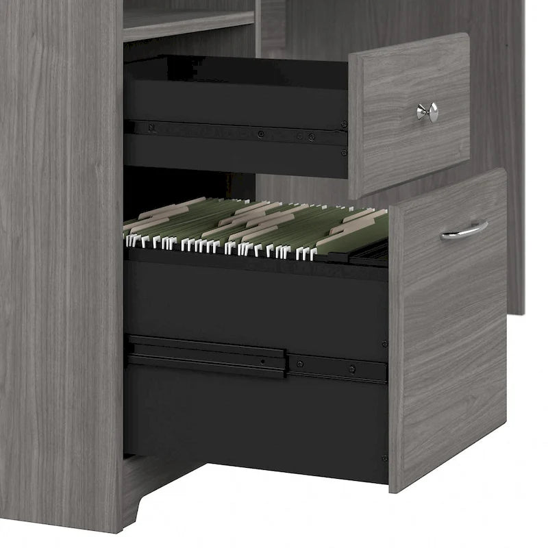 Bureau en L Cabot 60W avec étagère et tiroirs par Bush Furniture