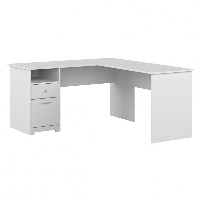 Bureau en L Cabot 60W avec étagère et tiroirs par Bush Furniture