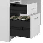 Bureau en L Cabot 60W avec étagère et tiroirs par Bush Furniture