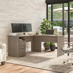 Bureau en L Cabot 60W avec étagère et tiroirs par Bush Furniture